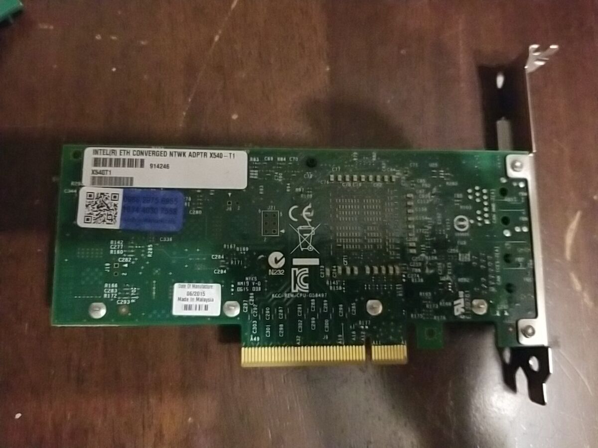 INTEL X540-T1 CONVERGED NETWORK ADAPTER INTEL X540-T1 CONVERGED NETWORK ADAPTER