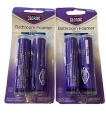 2X Clorox Bathroom Foamer Spray Refill Cartridge Bleach Free Clean Mist 2 Pack