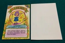 1993 Vintage : LIBRA "Insult" BIRTHDAY CARD @ Unused HOROSCOPES by AMBERLY