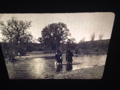 726 Edward Curtis ''white River '' Apache Native American photography 35mm slide