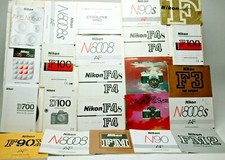 22 Original Manuals For Different Nikon Cameras  Accessories. See Picture.