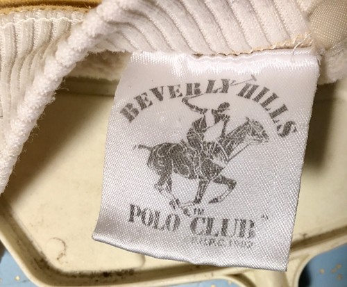 VTG 80's BEVERLY HILLS POLO CLUB STRIPED SWEAT SHIRT w/RIBBED CUFFS SZ XL 46-48 - Picture 9 of 16