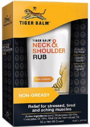 5 x Tiger Balm Neck & Shoulder Rub FAST Muscle Ache Relief 50g FREE SHIPPING - Picture 3 of 3