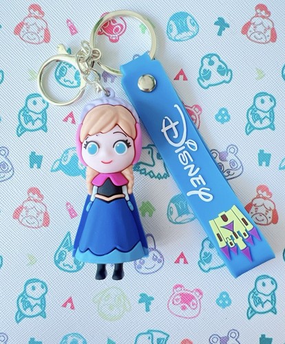 Princess Anna Frozen Disney Princess Pixar Keychain Keyring Pendant Bag Pom - Picture 5 of 6
