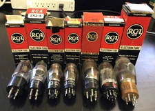RCA Variety of Electron Tube Lot of 7