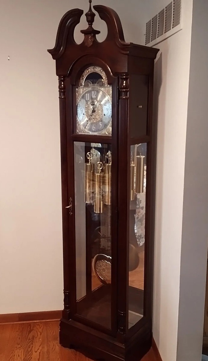 Howard Miller Benjamin Grandfather Floor Clock, Windsor Cherry