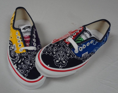 NWT VANS VAULT COLORFUL BANDANA PAISLEY PATTERN SNEAKERS MEN'S 6.5 WOMENS 8