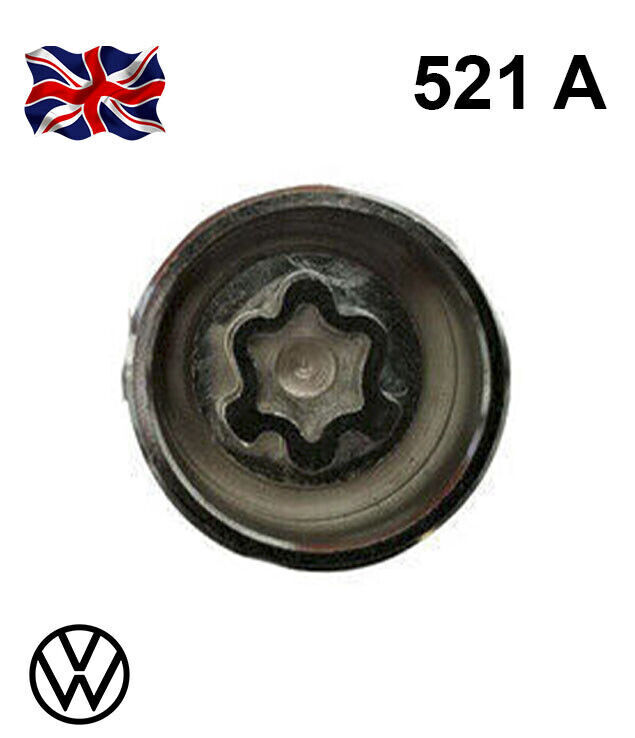 Master Wheel Security Bolt Key – Anti-Theft Lock For Volkswagen, Number 521 (Silver)