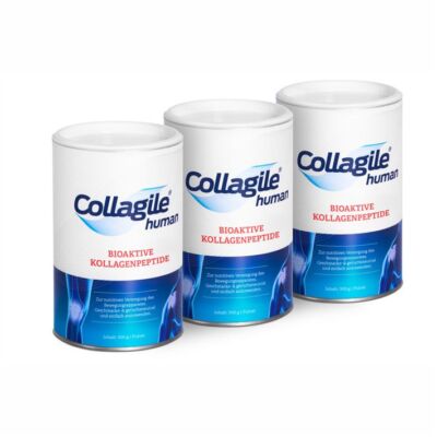 3x Collagile  human 300g - Bioaktive Kollagenpeptide