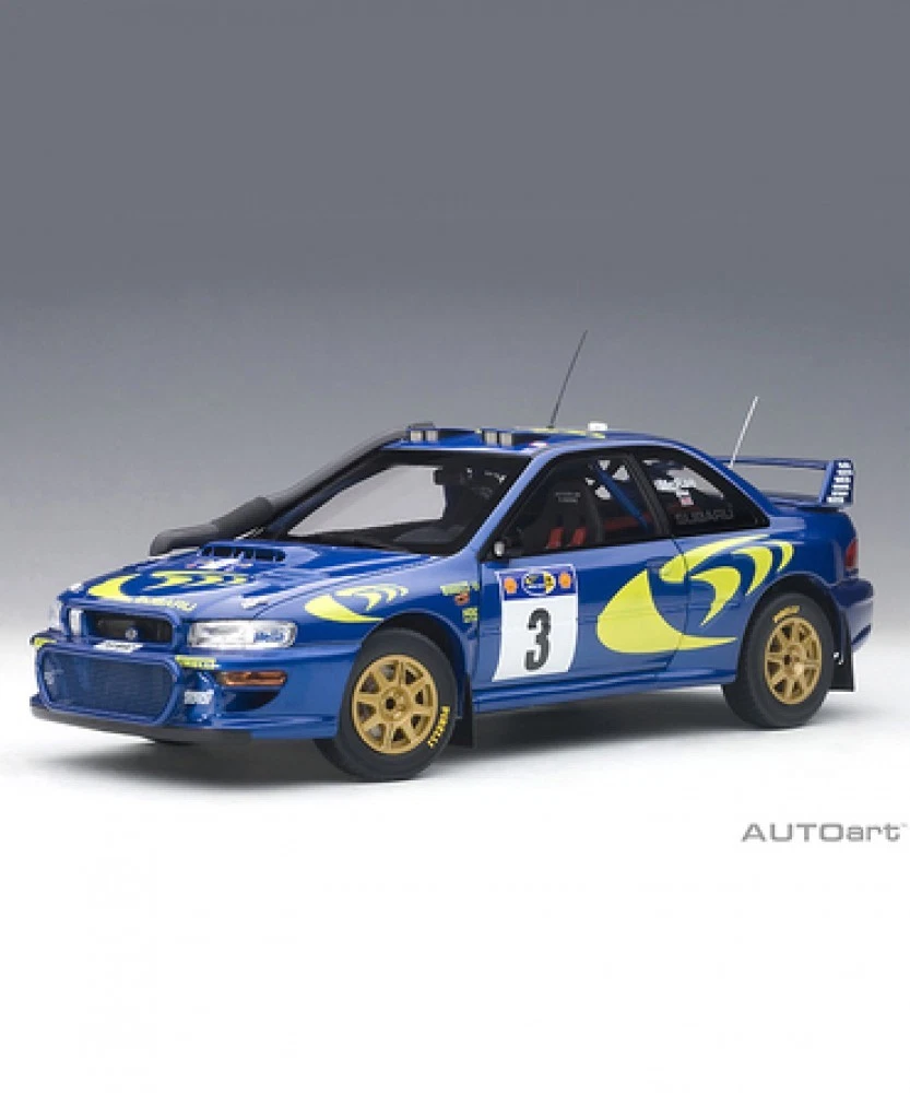 SUBARU: A 1:43 scale NOS Autoart Subaru Impreza WRC 2002 #10 Rally Monte Carlo: Makinen