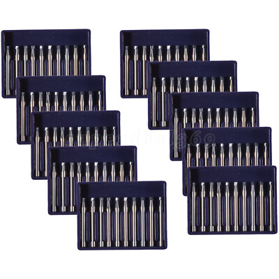 10-100pcs Dental Carbide Burs Inverted Cone For High Speed Handpiece FG-35 ty