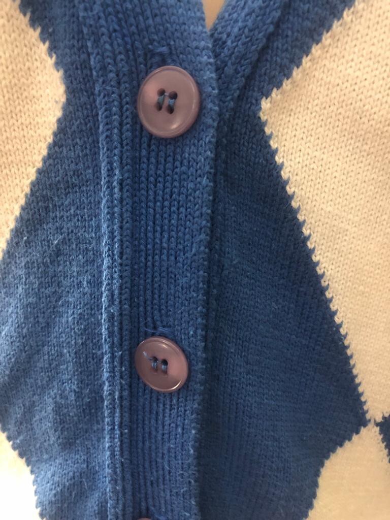 Pendleton Sophisticates vtg diamond pattern Cardi… - image 8