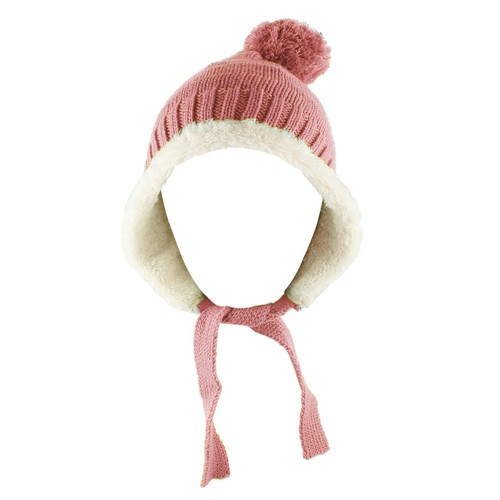 Pom Pom Crochet Knit Faux Fur Trapper Beanie Warm Winter Ski Hat Men's Women's - Picture 2 of 8