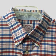 Brooks Brothers Shirt Men s XL Multicolor Check Long Sleeve Madison Fit