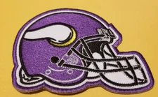Minnesota Vikings NFL helmet Embroidered Patch approx 2.75x3.75"