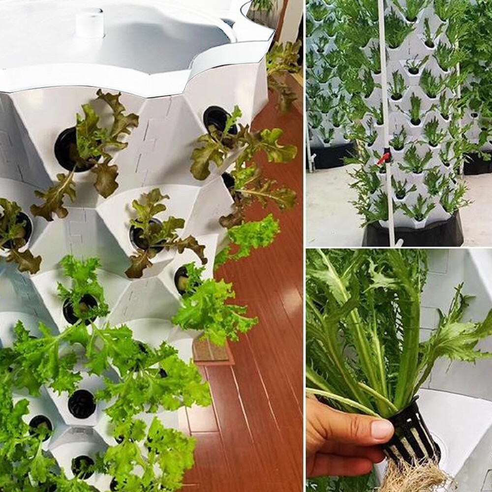 40Pots Vertical Hydroponics Tower Set Hydroponic Growing System Garden