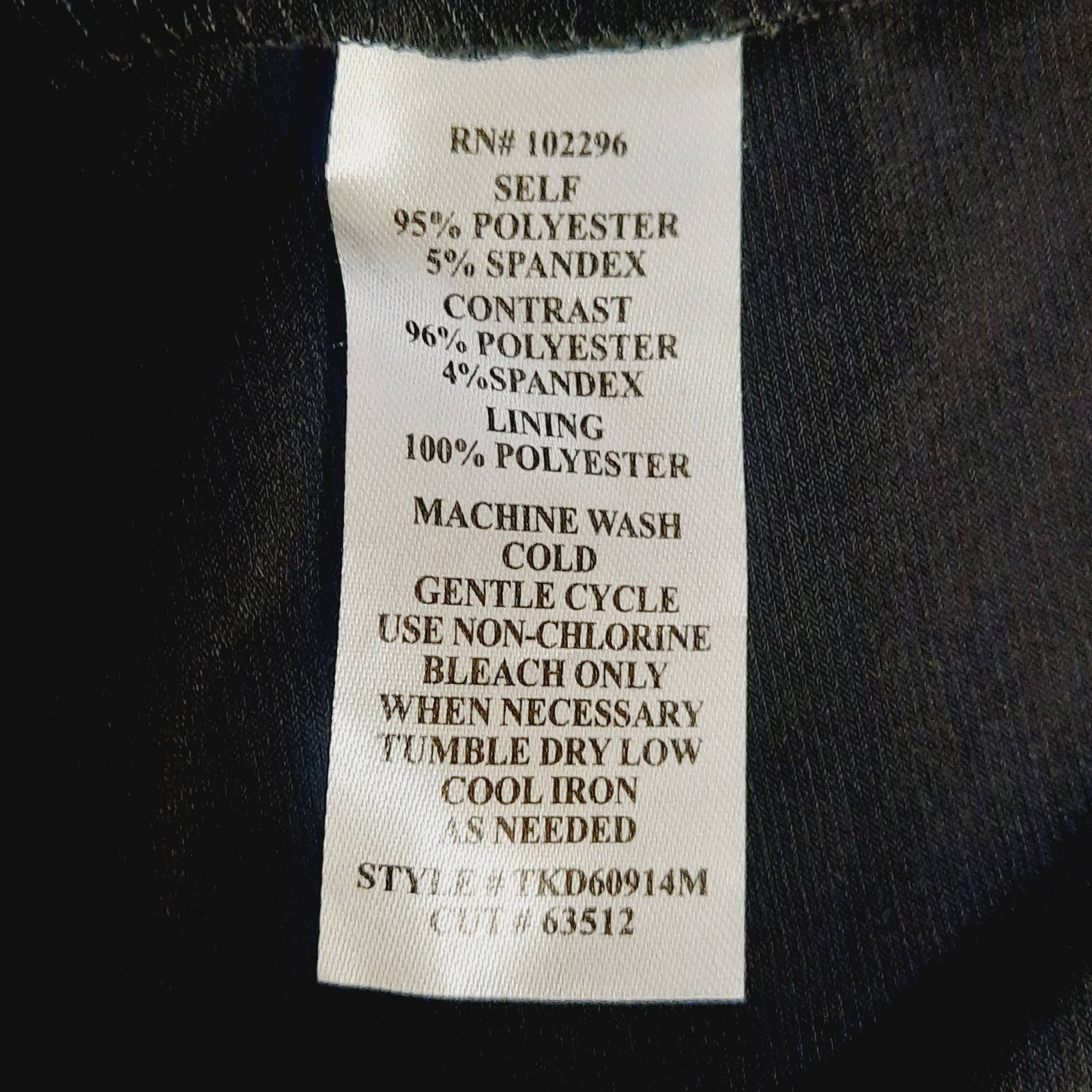 Connected Apparel Black Tan Patterned Wrap Top Sl… - image 5