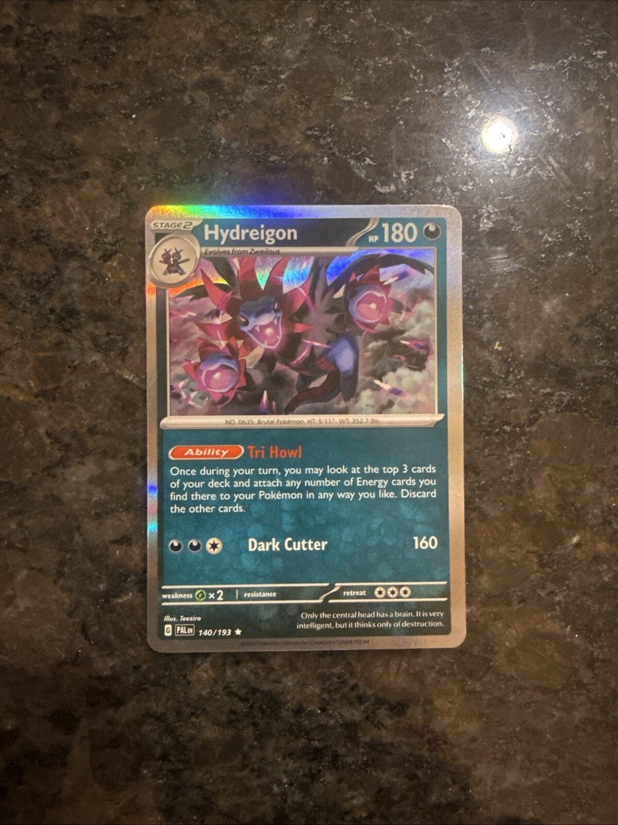 holographic hydreigon card Pokemon 2021 S7D Skyscraper Perfect Hydreigon Holo Card #044/067