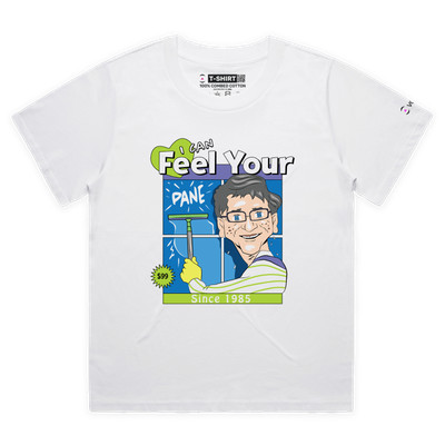 Bill Gates Window Cleaning:  I feel Your Pane  Premium T-shirt   VOICEART