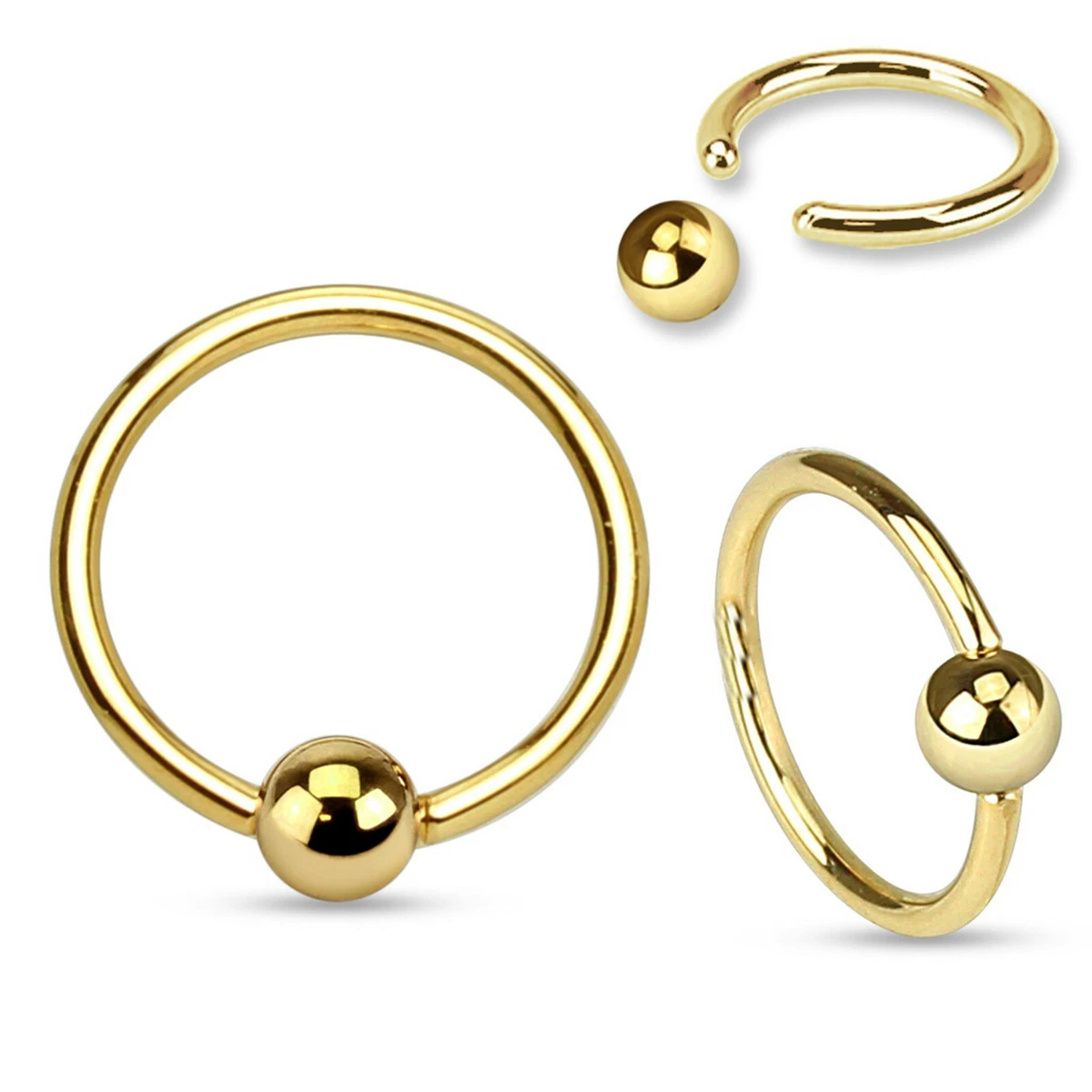 12 gauge nipple rings on sale titanium