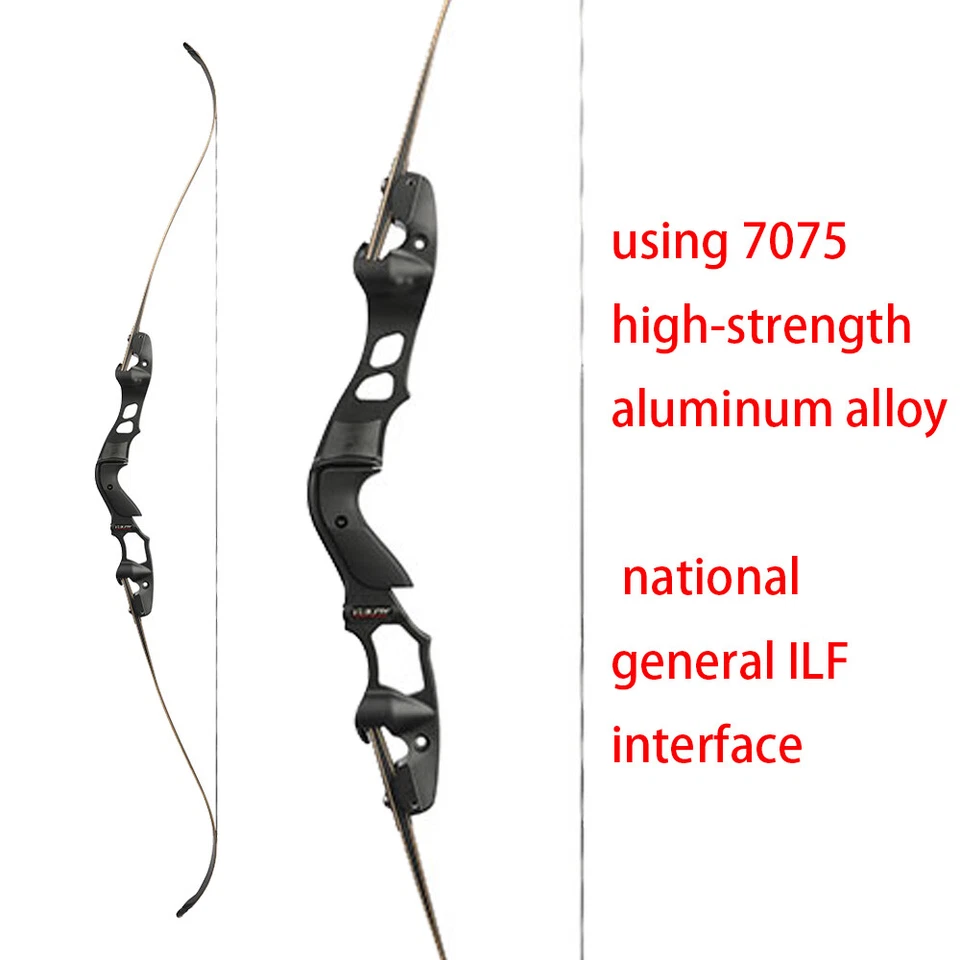 62" ILF Recurve Bow 30-60lbs 19" Riser Takedown Archery American Hunting Target - Image 2 of 4