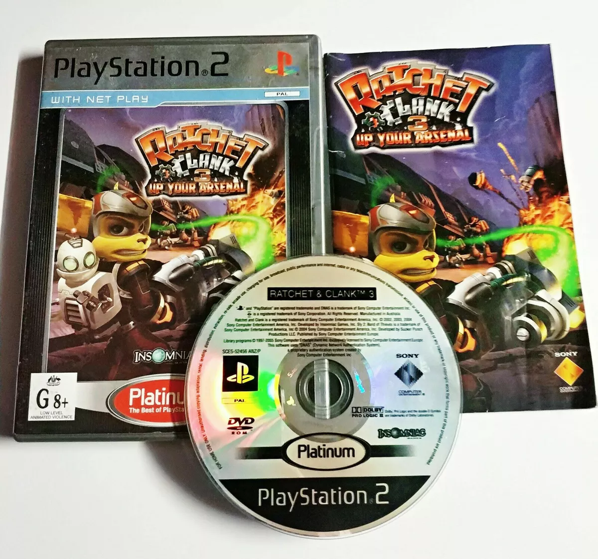 Ratchet and Clank Up Your Arsenal Sony Playstation 2 Game