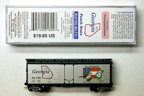 MTL Micro-Trains 02100408 Georgia GA 1788 "The Peach State" vagón de carga de 40 pies | Zustand: New