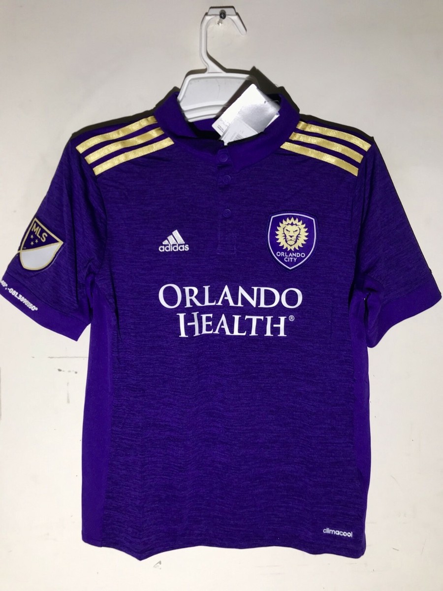 Adidas Youth MLS Jersey Orlando City Team Purple sz XL