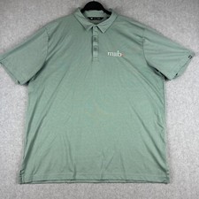 Travis Mathew Shirt Mens XXL Golf Polo Green L Performance Stretch Tech MEB