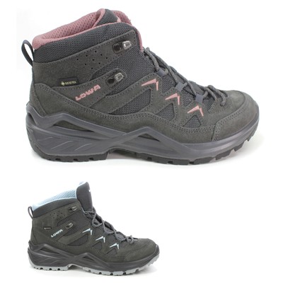Lowa Womens Boots Sirkos Evo GTX Mid Outdoor Lace Up Ankle Suede Textile