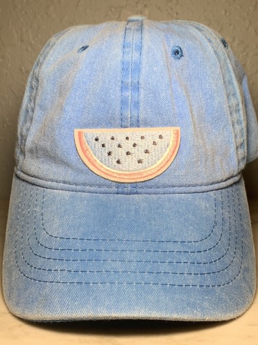 SunFaded Mütze Kappe babyblau mit Wassermelone Mädchen verstellbar
