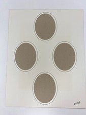 Vintage Olan Mills Photo Studio 11" x 14" Matte Ovals for 4 Photos New Old Stock