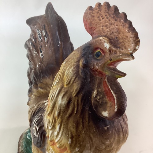 Vintage PWF Keramik Krähender Hahn Figur Huhn Landhaus Dekor 8" hoch - Bild 9 von 12