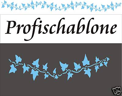 Efeu, Efeuranke, Schablone, Wandschablone, Dekorschablone,  Malerschablone;Fries | eBay.de