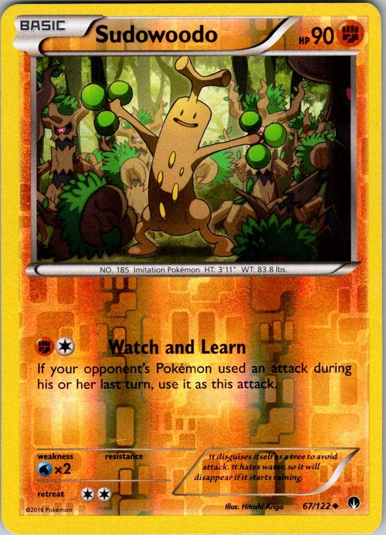Sudowoodo 67/122 XY - Breakpoint Reverse Holo NM
