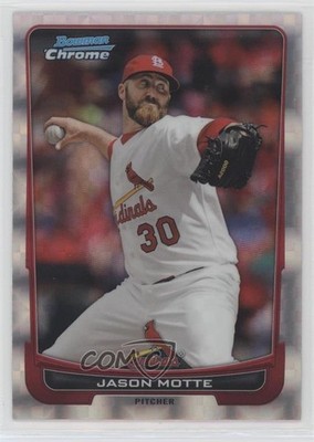 2012 Bowman Chrome Retail X-Fractor Jason Motte #80 e5r