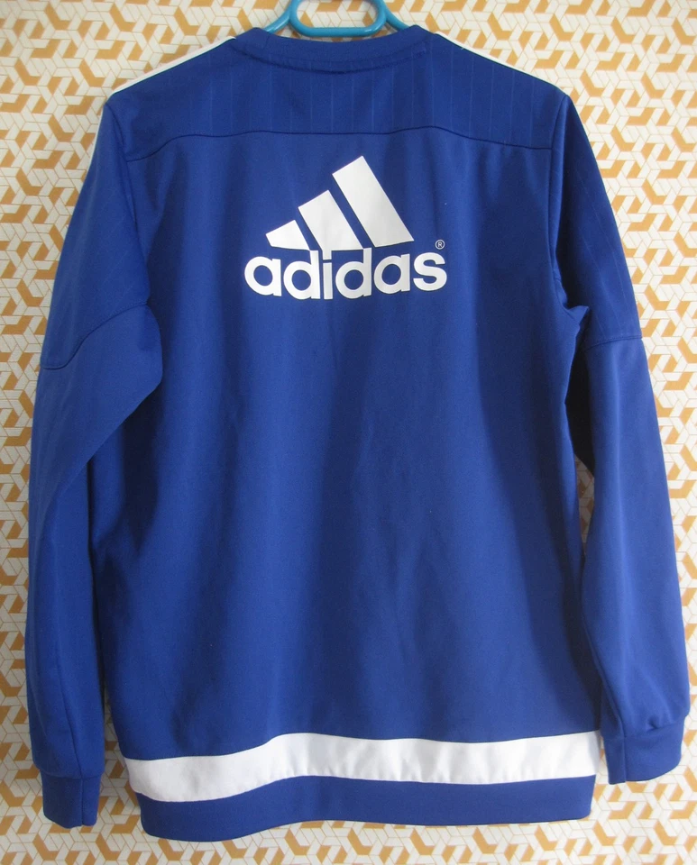 Sweat Adidas Chelsea Football 2015 Bleu polyester Vintage Homme - M - Photo 2/4
