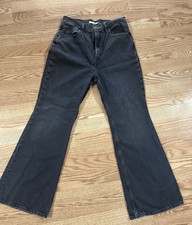 Vintage 70  s High Flare Jeans- Black 29  Waist
