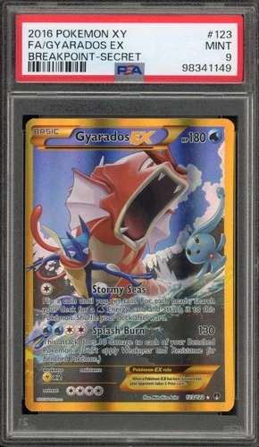 Pokemon Gyarados EX XY Breakpoint Secret Rare #123 PSA 9 Mint