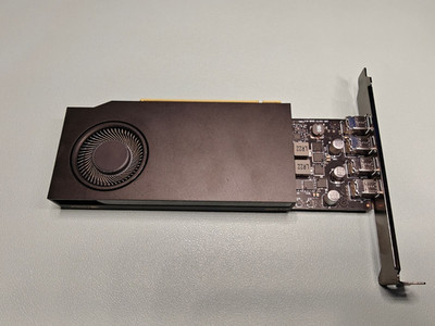 RTX A1000 8GB GDDR6 128 Bit PCIe 4.0 x8 Graphics Card 4x MINI-DisplayPort