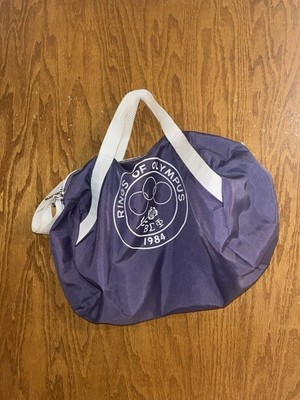 vintage beta epsilon phi sorority duffle bag gym bag purse  1984 GREEK Life 80s