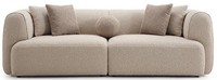 3 Sitzer Sofa Beige Wohnzimmer GeräUmig Bequem Komfortabel