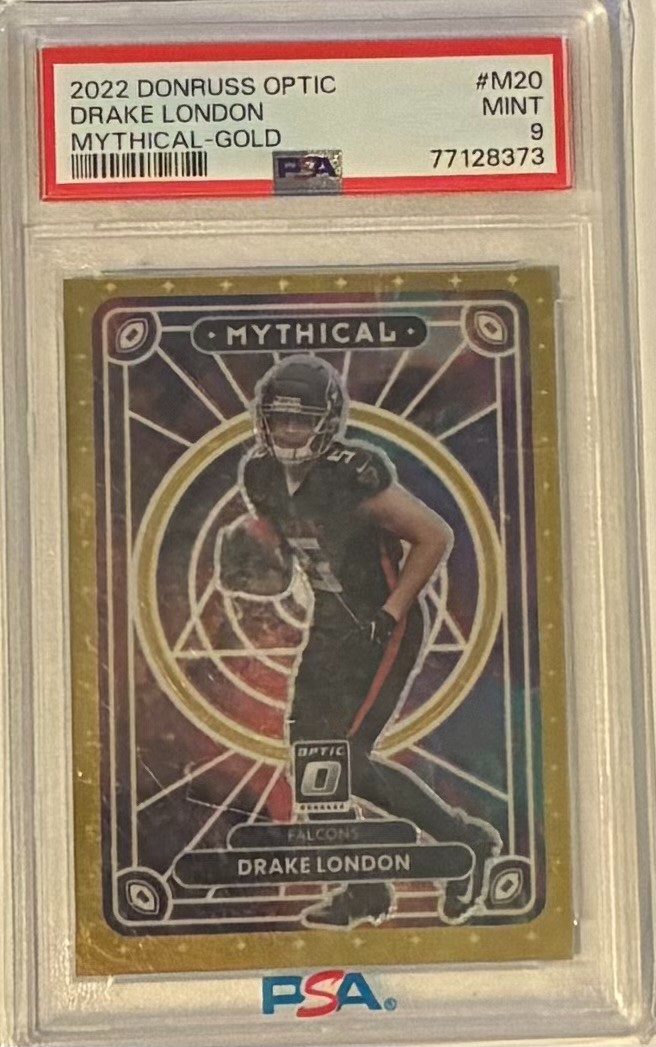 2022 optic drake london mythical gold /10 psa 9 rare insert