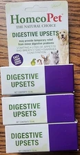 3x Digestive Upsets 15 ml  by HomeoPet Solutions For Small Pets Cats Dogs