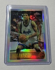 1996-97 Topps Chrome Nick Anderson Orlando Magic Refractor! 1st Year Chrome!