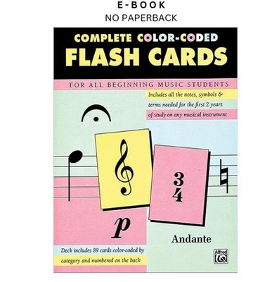 Complete Color Coded Flash Cards for All Beginning Music, Alfred Music (Contribu