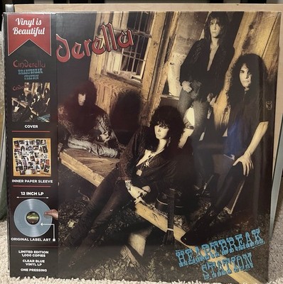 Cinderella - Heartbreak Station Clear Blue Vinyl 2020