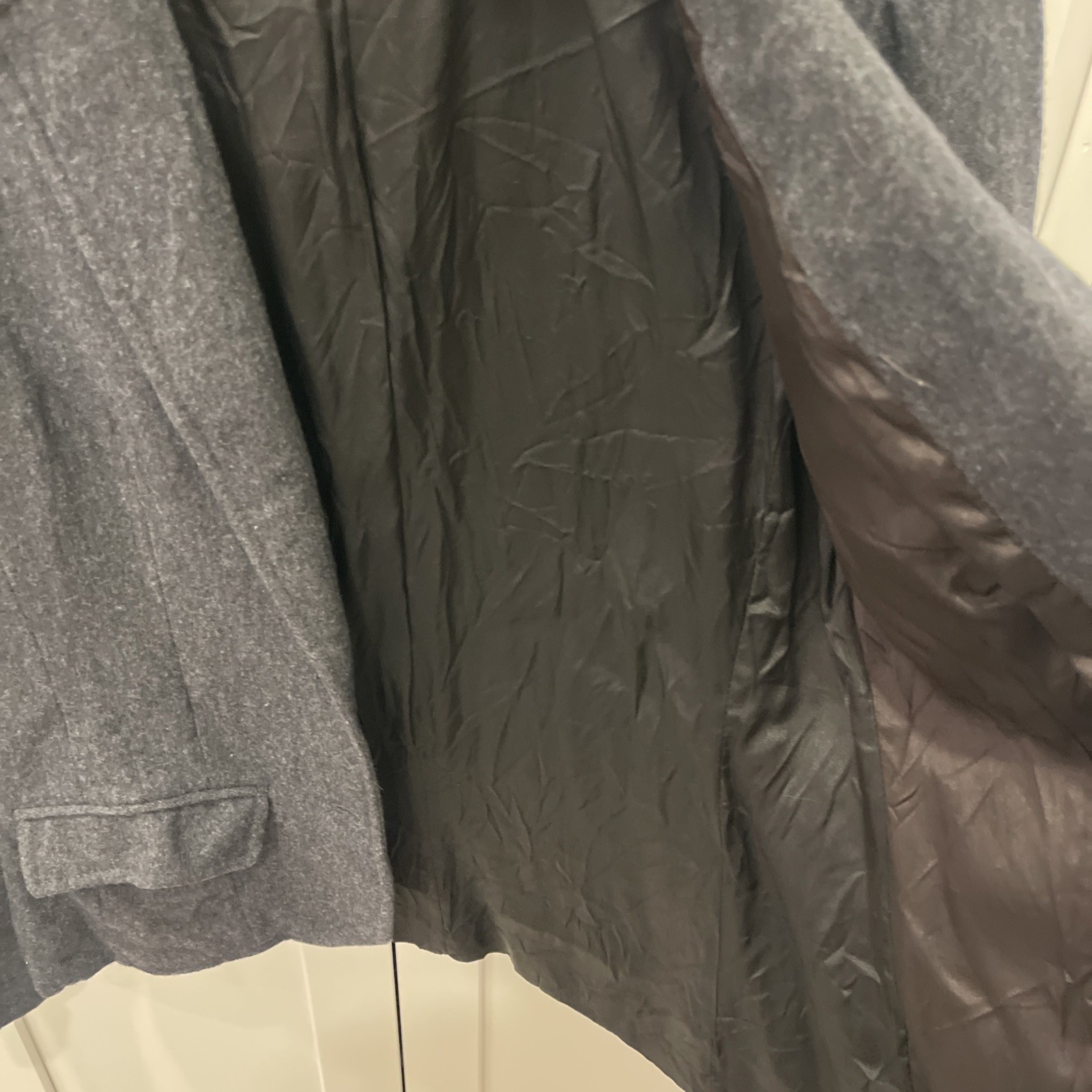 Pendleton Gray  Virgin Wool 2 Button Close Jacket… - image 13