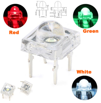 5 mm ultrahelle Piranha 4 Pin LED Super Flux emittierende Diode weiß/grün/rot