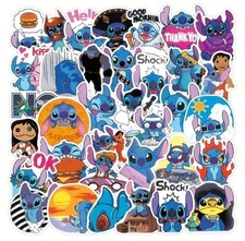 25 LILO STITCH RANDOM ASSORTED 1.5" PAPER STICKERS LABELS DISNEY PARTY FAVOR